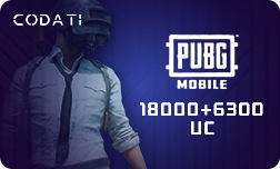 PUBG ($300) - 18000+6300 UC
